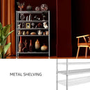 IZEUK 4250 LBS Garage Shelving Wide Storage Shelves 5 Tier Metal Shelves Heavy Duty Adjustable Utility Shelf Rack Chrome 17.7" D x 59.1" W x 70.4" H by CozyNest Decor