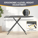 APEXCHASER Ironing Board, Full Szie Iron Board with Iron Rest,Height Adjustable,Extra Thick Heat Resistant Cover with Sleeve Board 15x45 Grey by CozyNest Decor