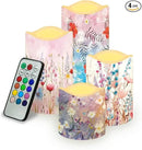 Ystardream Candle Sets for Women Gift Elegant Flower Flickering Flameless Candles Unity Candles for Wedding Ceremony Set,Beautiful Addition to Any Dinner Table,Bedroom,Outside Party by GreenHaven Gardens