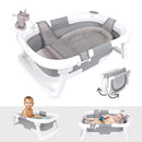BEBELEH™ Collapsible Baby Bathtub – Bathtub + Baby tub Sling + Newborn Sling – Baby Bathtub Newborn to Toddler 0-24 Months – The Ultimate Travel Baby Bath Tub and Everyday Use! (Gray) by TinyTreasures Baby Boutique