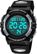 Kids Watch,Boys Watch for 3-15 Year Old Boys,Digital Sport Outdoor Multifunctional Chronograph LED 50 M Waterproof Alarm Calendar Analog Watch for Children with Silicone Band,Kids Gift by TinyTreasures Baby Boutique