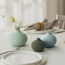 Ceramic Vase Set of 3, Mini Flower Vase for Home Decor, Modern Vase, Small Flower Vases for Dining Table Centerpieces,Living Room,Shelf,Mantel and Entryway Display by CozyNest Decor