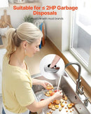 VEVOR Garbage Disposal Air Switch Kit, 2.5" Sink Top Air Switch for Food Waste Disposal, Brushed Silver Stainless Steel ON/OFF Air Button for Waste Disposer - Suitable for Stainless Steel Countertops by CozyNest Decor