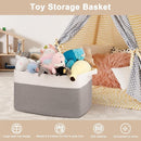 OIAHOMY 95L Blanket Basket, 24”x17”x14”, Large Woven Baskets for Storage, Nursery Cotton Rope Basket with Handle, Living Room, Nursery, Bedroom,Toy Baskets Organizer Bins, Grey & White by TinyTreasures Baby Boutique