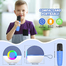Mgaolo Mini Karaoke Machine for Kids Adults,Portable Bluetooth Speaker with 2 Wireless Microphones,Gift Toys with MP3 Player for Boys Girls 3-12 Year Old Birthday Family Home Party Present (Blue) by TinyTreasures Baby Boutique