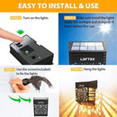 LOFTEK Solar Deck Lights, 4 Pack Solar Fence Lights, Outdoor Garden Decorative Light, Dusk to Dawn, Waterproof, Fence Post Light for Railing, Patio, Backyard, Stair, Step, Camping, Warm White by GreenHaven Gardens