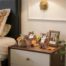 winemana 2 Pack Fall Decor Fox, Thanksgiving Decorations Indoor Sisal Foxes for Home Table Centerpiece Handmade Autumn Woodland Animal Friend Figurines with Pumpkin for Shelf Office Décor by CozyNest Decor