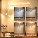 36W LED Tree Floor Lamp, Dimmable Tall Standing Lamp with Remote & Touch Control, 4 Color Temperatures Bright Floor Lamp, 3 Rotatable Light Modern Floor Lamps (White) by CozyNest Decor