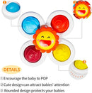 ALASOU 3PCS Pop Suction Cup Spinner Toys for 1 Year Old Boy Girl|Novelty Spinning Tops Toddler Toys Age 1-2|Sensory Baby Bath Toy for Toddlers 1-3|12 18 Months Boy Birthday Gift for Infant by TinyTreasures Baby Boutique