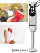 Megawise High-Power Hand Blender – 400W Max Power with Versatile 3-in-1 Attachments (Blending Shaft, Whisk, Chopper); Ergonomic Design with Adjustable Speed Control; Easy to Clean and Maintain (Black) by TinyTreasures Baby Boutique