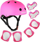 KAMUGO Kids Bike Helmet, Toddler Helmet for Ages 2-8 Boys Girls with Sports Protective Gear Set Knee Elbow Wrist Pads for Skateboard Cycling Scooter Rollerblading by TinyTreasures Baby Boutique