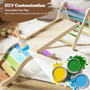 Pikler Triangle Set 7in1 Toddler Climbing Toys Indoor Foldable Baby Climbing Toys Wooden Montessori Climbing Set with Arch, Ramp, Ladder for 1-3 Years, Jungle Gym for Kids (Natural) by TinyTreasures Baby Boutique