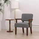 PU Leather Accent Chair, Oversized Living Room Chairs with Soft Seat and Armrests, Armchair for Bedroom, Dinning, Reading, Waiting Rooms by CozyNest Decor