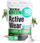 Rockin' Green Laundry Detergent, Plant based, All Natural Laundry Detergent Powder, Vegan and Biodegradable Odor Fighter, Safe for Sensitive Skin (Active Wear 90 Loads - AC/DSea Breeze) by TinyTreasures Baby Boutique