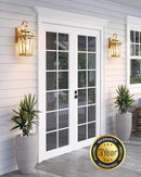 VIANIS Outdoor Porch Lights Wall Mount, Dusk to Dawn Exterior Light Fixture for House, 100% Anti-Rust Aluminum Waterproof Porch Light Outside Wall Lights, Gold Wall Sconce Lanterns for Garage by GreenHaven Gardens