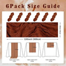 6 Pack Terracotta Cheesecloth Table Runner 10FT Boho Rustic Cheese Cloth Table Runner for Wedding 20 x 120 Inch Long Bridal Shower Baby Shower Gauze Fabric Sheer Birthday Party Table Decorations by CozyNest Decor