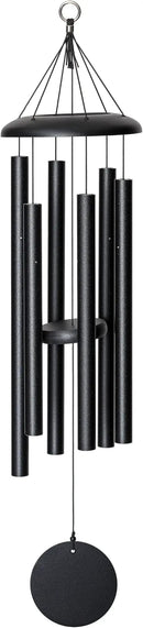 Corinthian Bells by Wind River - 36 inch Black Wind Chime for Patio, Backyard, Garden, and Outdoor Decor (Aluminum Chime) Made in The USA by CozyNest Decor