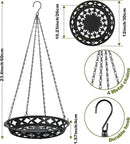 Enhon 3 Pack Plant Hanger, 12 Inch Metal Hanging Planter for Indoor Outdoor Plants, Classy Glossy Black Decorative Hanging Plant Shelf for Window Wall Ceiling Home Decor by GreenHaven Gardens