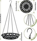Enhon 6 Pack Plant Hanger, 12 Inch Metal Hanging Planter for Indoor Outdoor Plants, Classy Glossy Black Decorative Hanging Plant Shelf for Window Wall Ceiling Home Decor by GreenHaven Gardens