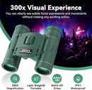 300x25 Binoculars for Adults and Kids, High Powered Mini Pocket Binoculars with Phone Adapter, Waterproof Compact Telescope for Bird Watching, Hunting, Concert, Theater, Opera, Traveling, Sightseeing by TinyTreasures Baby Boutique