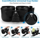 Accmor Stroller Cup Holder with Phone Holder, Bike Cup Holder, Universal Cup Holder for Uppababy Nuna Doona Strollers, 2-in-1 Cup Phone Holder for Stroller, Bike, Wheelchair, Walker, Scooter by TinyTreasures Baby Boutique