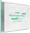 ZCHENBS® – Mattress Bags for Moving and Storage,Mattress Bag with Zippers,5 Mil Ultra-Thick Bed Bag,Waterproof,Anti-Tear,Heavy-Duty Mattress bag (Tansparent/Green, Green-Queen-(2 Pack)) by TinyTreasures Baby Boutique