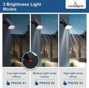 Solar Lights Outdoor Waterproof: IP65 Led Spot Light Decorations for Garden - 3 Lighting Modes Solar Powered for Yard - Dust to Dawn Landscape Lighting Patios Pathway Driveway 4PC White by GreenHaven Gardens