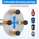 Garbage Disposal Support, Adjustable Spring Shock Absorber Bracket (7.48-10.62 inch (19-27cm)), Holds Up tp 440lbs, Stainless Steel Noise Reduction Installation Kit by CozyNest Decor