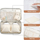 Breastmilk Cooler Bag with 6 Ice Pack, Wearable Breast Pump Bag Compatible with Willow, Elvie, Medela & Momcozy M5/S12 Pro Pumps & Accessories for Work, Travel and Family Use Grey by TinyTreasures Baby Boutique