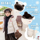 Infant Baby Winter Coat Bear Hooded Jacket Warm Fleece Snowsuit Windproof Outerwear for Toddler Boy Girl 9M-4T by TinyTreasures Baby Boutique