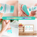 75ml Mint Green Baby Hand and Footprint Ink Kit, Baby Handprint Footprint Paint for Newborn Keepsake, Dog Cat Paw Print Kit, Washable, Non Toxic Acid-Free, Safe Gentle for Ideal New Mom Gifts by TinyTreasures Baby Boutique