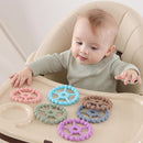 3 Pack Ring Teether Baby Infant Toys, Silicone Teething Ring Toys for Babies 0-6 Months, Seposeve Baby Teethers 6-12 Months 12-24 Months, Easy to Grasp Toy, Teething Relief, Light Purple Green Blue by TinyTreasures Baby Boutique