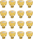 Aopin G 3/16 Brass Misting Nozzles 0.6mm / 0.024" Orifice Atomizing Mister Sprayer Nozzle Suitable For Outdoor Cooling,Garden Irrigation,Fountain, Crop Nutrient Injection, Greenhouse 16 Pcs by GreenHaven Gardens