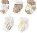 15 Pack Unisex New Born Boy Girls Hats Mittens Socks Sets Cotton Soft Infant Accessory 0-6 Months Baby Essentials by TinyTreasures Baby Boutique