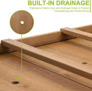 Outdoor Wood Raised Garden Bed- Elevated Planter Box with Legs, Durable Fir Wood, Reinforced Frame with Drainage Holes, Liner for Vegetables, Herbs, Flowers, 47" x 23"x 30" by CozyNest Decor