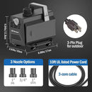 Submersible Water Pump 1050GPH/55W Fountain Pumps with Flow Control, Pond Pump Submersible Outdoor with 10ft 3-Core Power cable for Hydroponics, Aquarium, Waterfall, Statuary, Water feature by GreenHaven Gardens