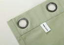 MIUCO Blackout Curtains Room Darkening Curtains Textured Grommet Panels for Living Room 2 Panels 52x84 Inch Long Sage by TinyTreasures Baby Boutique