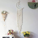 MOONFLY Dream Catcher with Handmade Moon Star Design Woven Cotton Dream Catchers Boho Macrame Wall Hanging Home Decoration Ornament Craft Gift (White Moon) by CozyNest Decor
