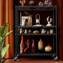 IZEUK Garage Shelving Wide Storage Shelves 4 Tier Metal Shelves 3200 LBS Heavy Duty Adjustable Utility Shelf Rack Black 23.6" D x 53.1" W x 73.6" H by CozyNest Decor