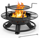 BALI OUTDOORS Fire Pit with Poker, Outdoor Fire Pit Extra Large, Wood Burning Firepits for Outside with Grill, 47 inch by GreenHaven Gardens