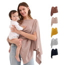 Momcozy Nursing Cover for Breastfeeding, Soft Privacy Poncho, Multi-Use Nursing Shawl, Portable Breast Feeding Covers for Women, Includes Laundry Bag (Brown) by TinyTreasures Baby Boutique