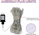 Leisure world 384 LED American Flag Net Lights for Outdoors, 6.6 FT x 3.3 FT Light Up American Flag, American Led Flag Patriotic Lights for Camper, Yard, Garden Memorial Day, Christmas Decorations by GreenHaven Gardens
