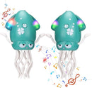 2pcs Magic Electric Dancing Octopus Toy with Led Light and Music,Green by TinyTreasures Baby Boutique