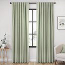 ANRODUO Sage Green Thermal Insulated Light Blocking Curtains 90 Inch Long Room Darkening Blackout Drapes for Living Room Bedroom 2 Panels Set 52" W x 90" L by TinyTreasures Baby Boutique
