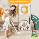 KORIMEFA 11 in 1 Toddler Slide and Swing Set, Kids Slide for Toddlers, Outdoor Indoor Playground for Toddlers 1-3, Toddler PlaySet with Basketball Hoop and Ball Golf Set, Climbing Arch(Yellow & Green) by TinyTreasures Baby Boutique