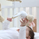 Musical Crib Mobile with 12 Lullabies, Rotating Arm and Detachable Plush Toys, Unisex Clip On Mobile for Standard Cribs, Baby Safe Materials for Sensory Development & Early Growth by TinyTreasures Baby Boutique