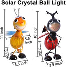 Solar Ladybug Garden Lantern Waterproof LED Ladybug Solar Lights Outdoor Decorative Tabletop Lanterns Lamp for Yard Patio Table Decoration by GreenHaven Gardens