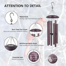 ASTARIN Personalized Memorial Wind Chimes, Customized Sympathy Deep Tone Wind Chime, Grief Gifts for Women Men Husband Wife, Windchimes in Memory of a Loved One Personalized by CozyNest Decor
