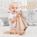 Pro Goleem Dog Security Blanket Brown Soft Puppy Lovey for Boys and Girls Unisex Lovie Baby Gifts for Toddler and Infant Snuggle Toy Stuffed Animal 16 Inch by TinyTreasures Baby Boutique