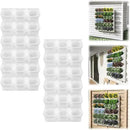 Self-Watering Vertical Wall Planter, 36 Pots Wall Mounted Garden for Indoor/Outdoor, Stackable Planter, Includes Panels, for Herbs, Flowers & Vegetables (White) by CozyNest Decor
